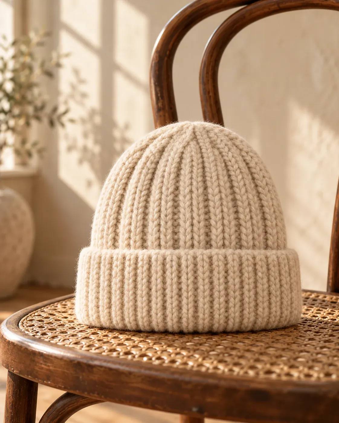 The plain oat beanie